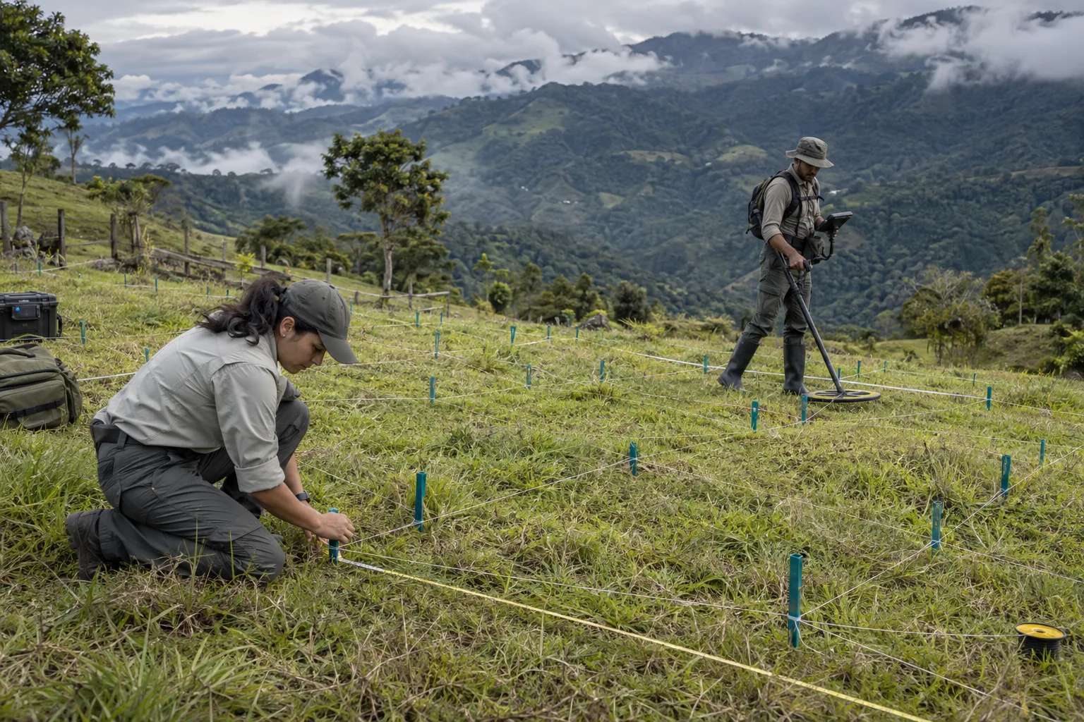 Cuadrícula de campo para comparar detectores profundos en Colombia